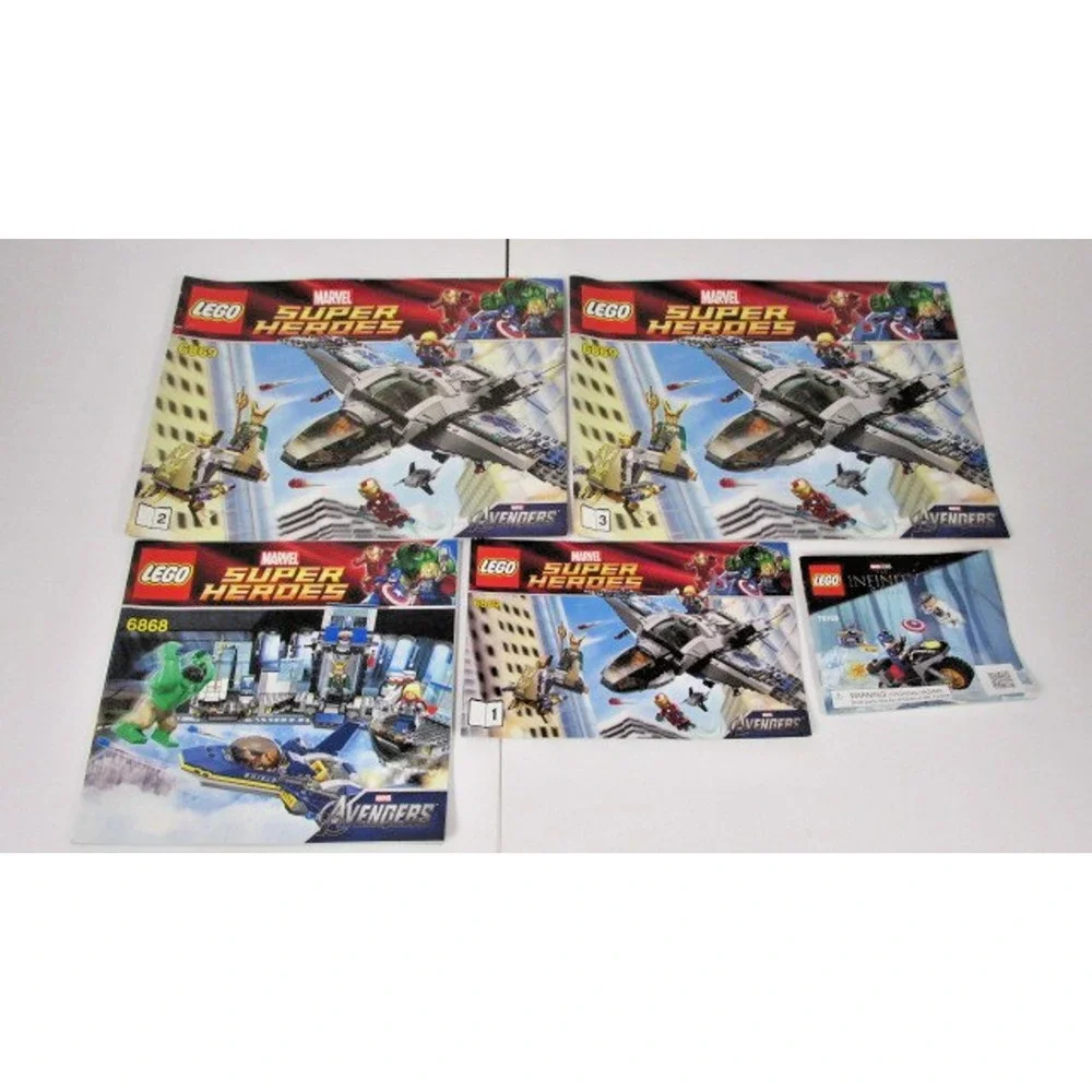 LOT of 32 LEGO Manual instruction Booklets MARVEL Minecraft CITY Star Wars